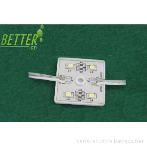 High brightness 4 LEDs 3528 LED module with plastic cover